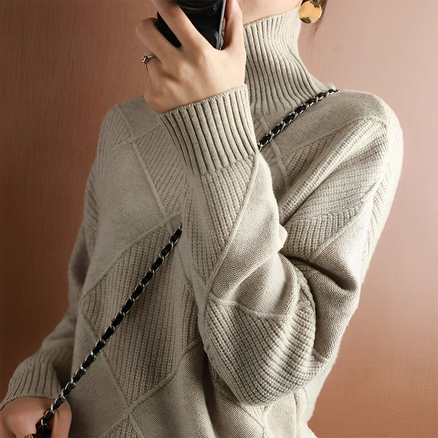 Manon | Pull Doux à Col Roulé pour Femmes