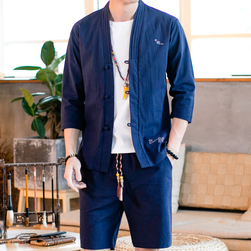 Alfred | Ensemble en lin avec short