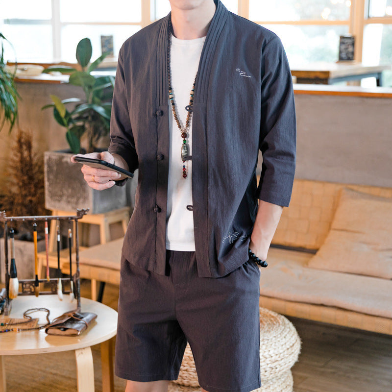 Alfred | Ensemble en lin avec short