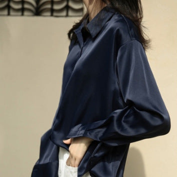 Isabelle | Chemise en satin pour femme