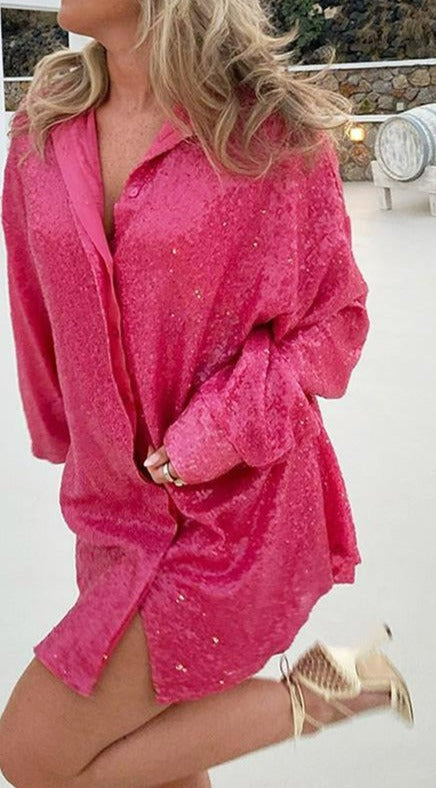Béatrice | Blouse élégante à paillettes