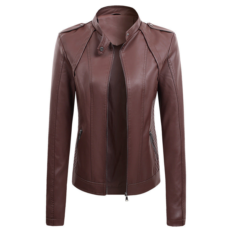 Anaëlle | Veste en cuir décontractée pour femmes
