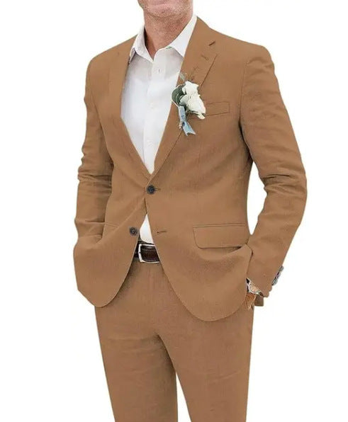 Lucas | Costume de loisir slim en lin hommes