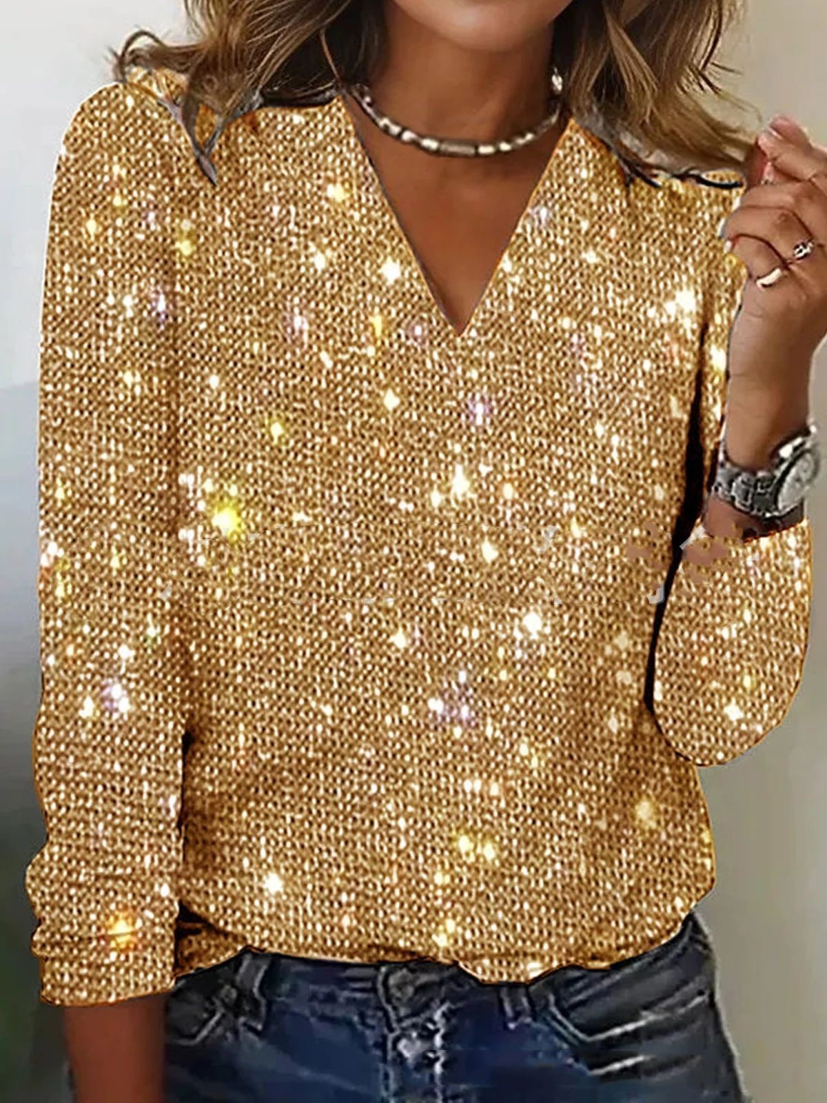 Milou | Top femme avec paillettes