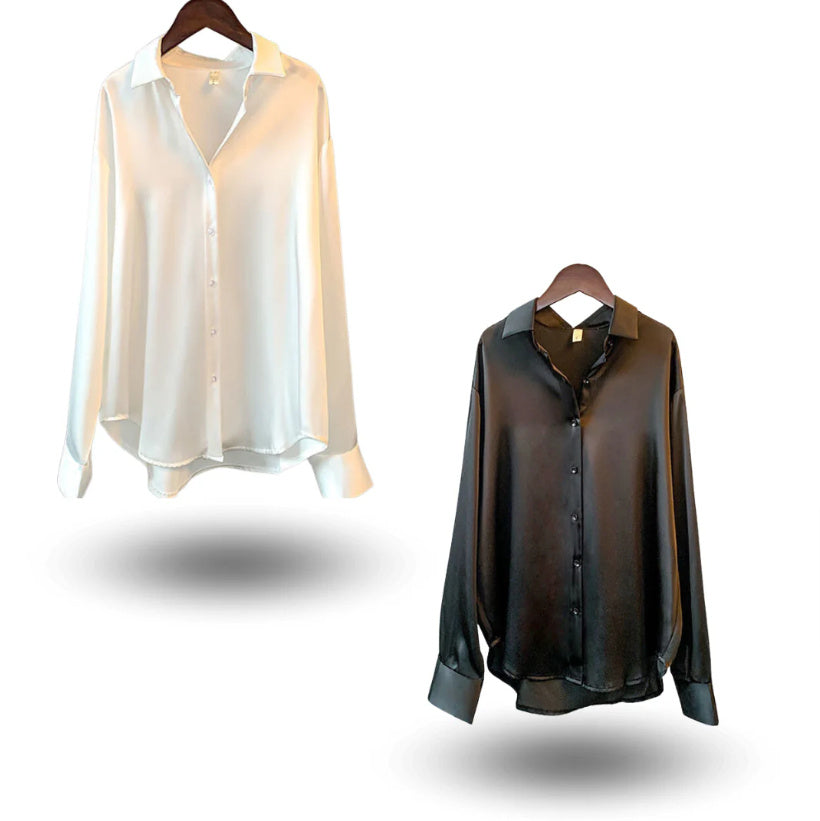Isabelle | Chemise en satin pour femme