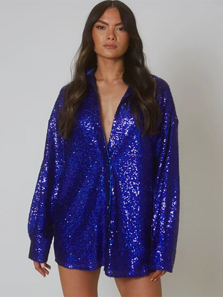 Béatrice | Blouse élégante à paillettes