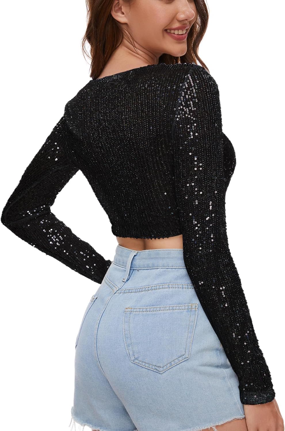 Alaine | Top pour femmes avec paillettes