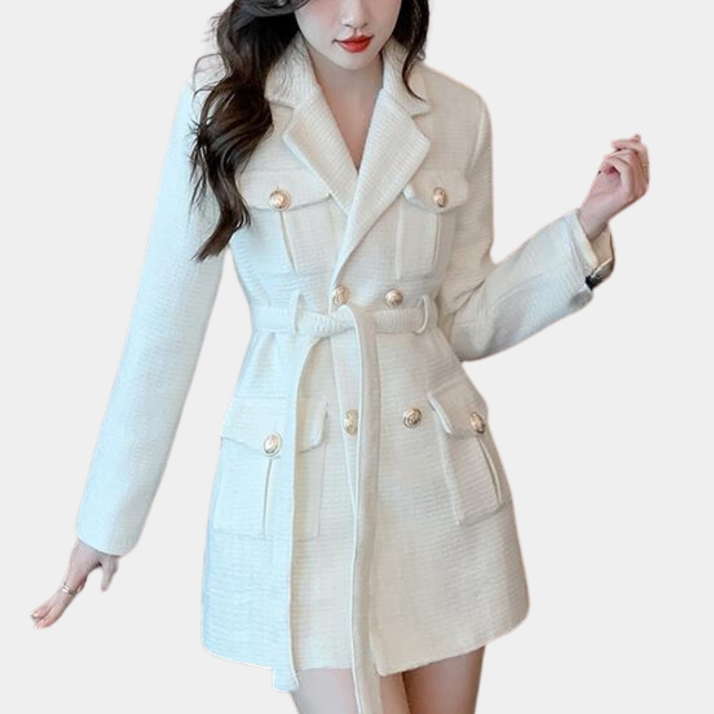 Lianne | Trench avec poches boutonnées pour femmes