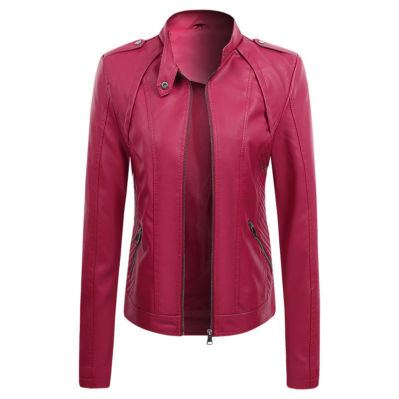 Anaëlle | Veste en cuir décontractée pour femmes