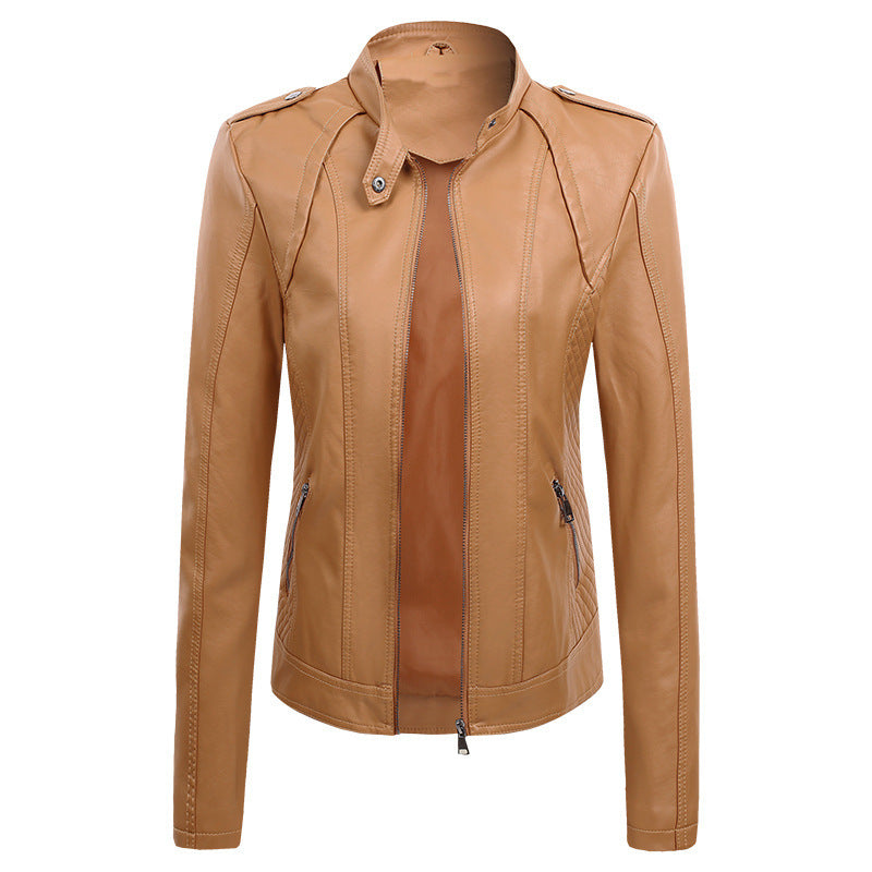 Anaëlle | Veste en cuir décontractée pour femmes