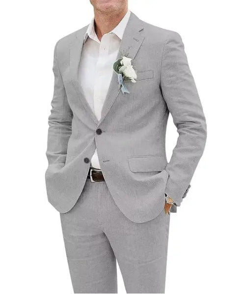 Lucas | Costume de loisir slim en lin hommes