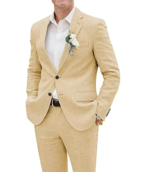 Lucas | Costume de loisir slim en lin hommes