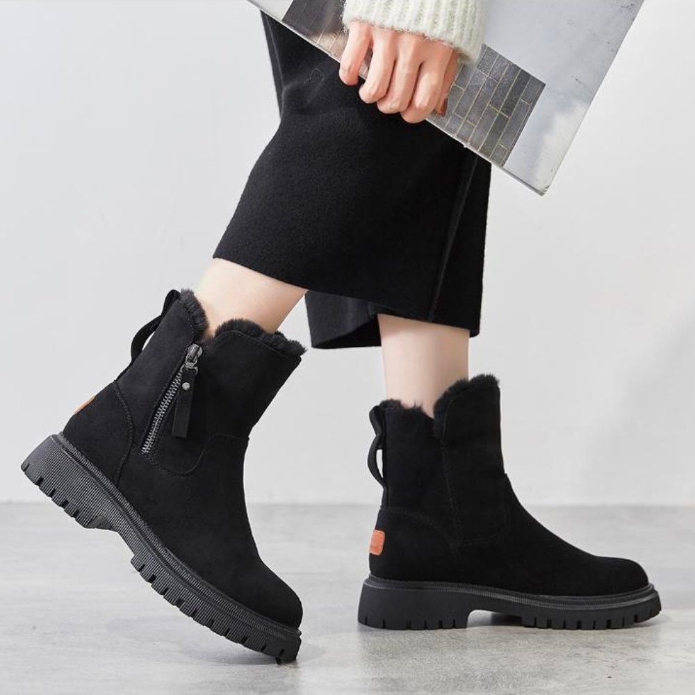 Elize | Bottes sophistiquées avec doublure et fermeture éclair latérale pour femmes