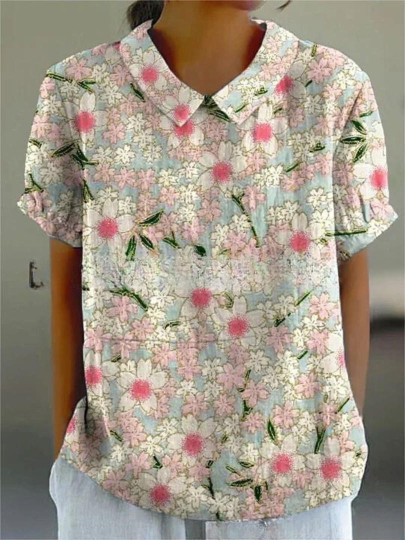 Diane | Blouse élégante à motif floral pour femmes
