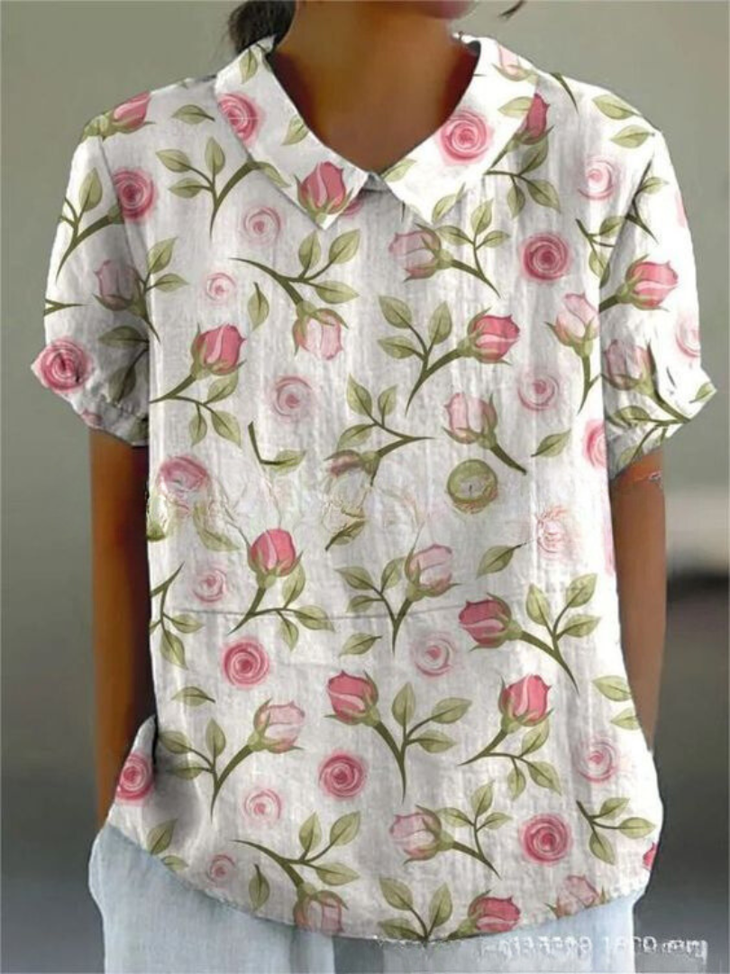 Diane | Blouse élégante à motif floral pour femmes