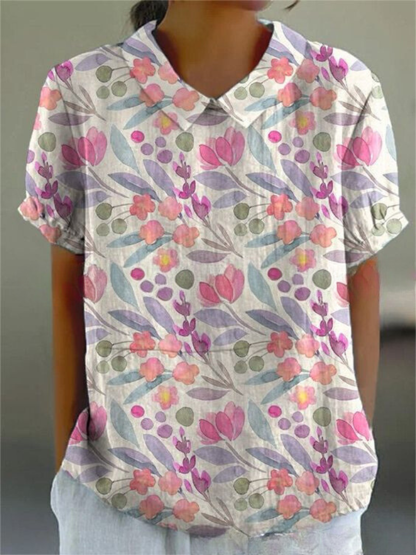 Diane | Blouse élégante à motif floral pour femmes