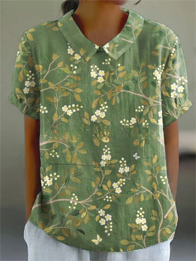 Diane | Blouse élégante à motif floral pour femmes