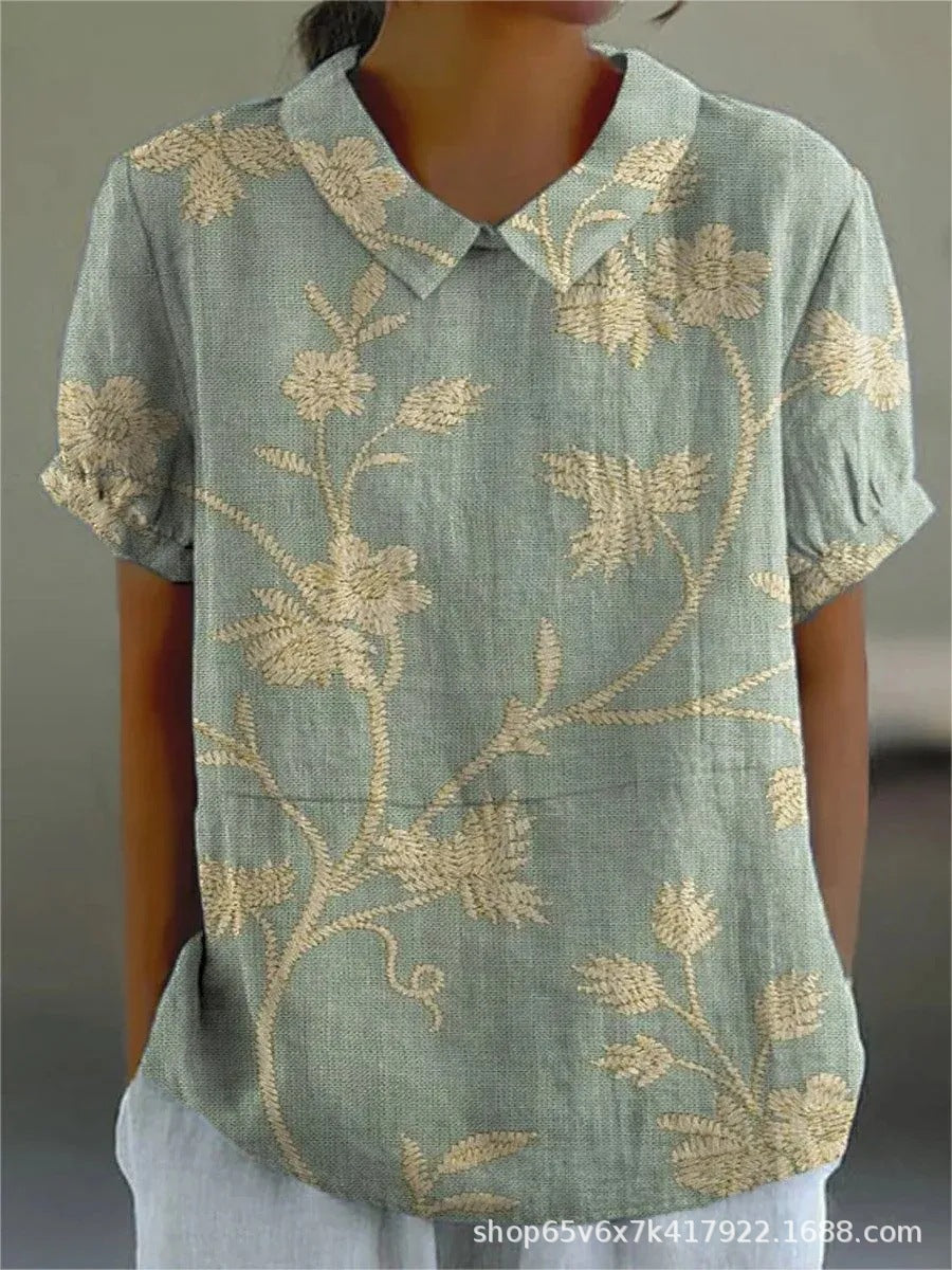 Diane | Blouse élégante à motif floral pour femmes