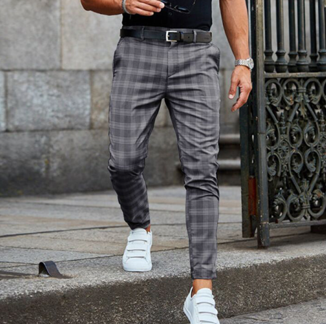 Jelmer | Pantalon à carreaux pour homme