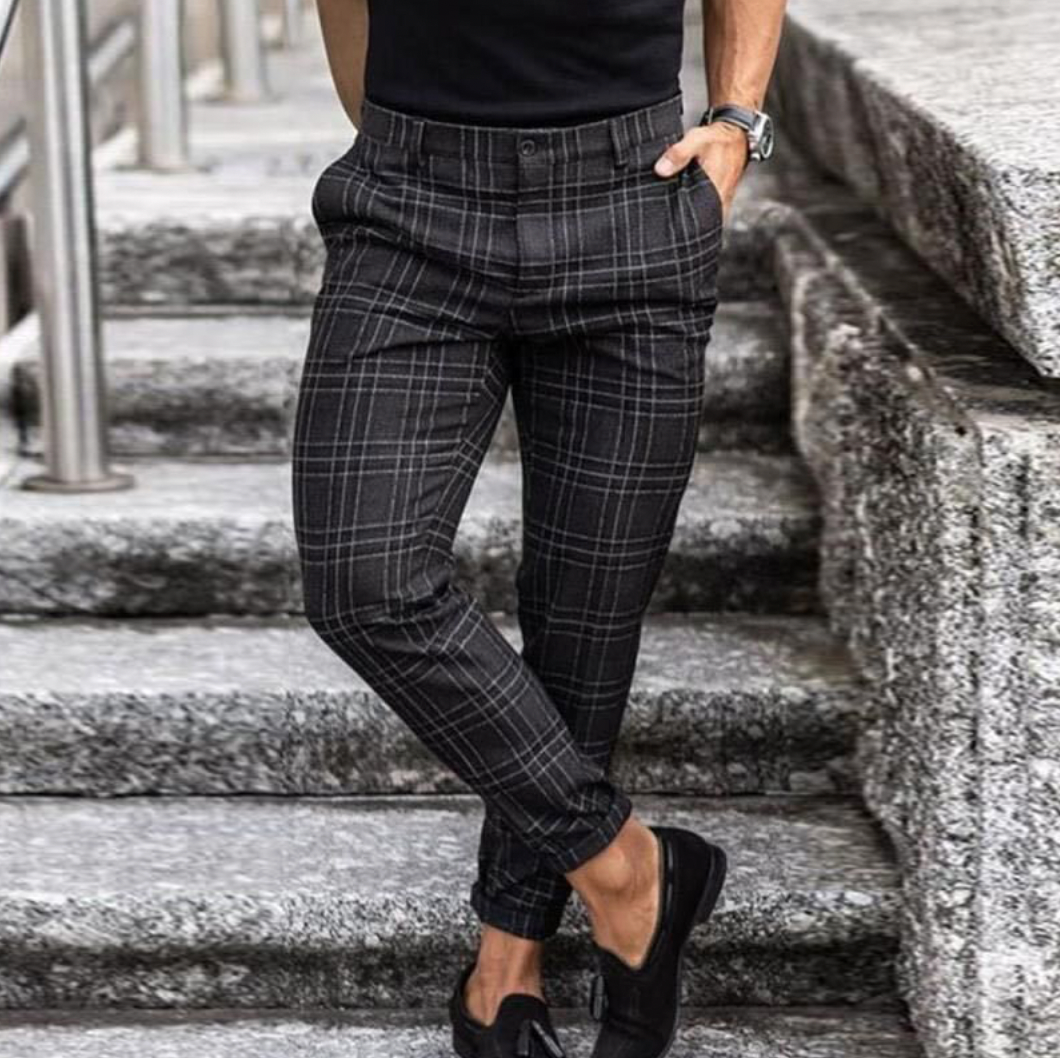 Jelmer | Pantalon à carreaux pour homme