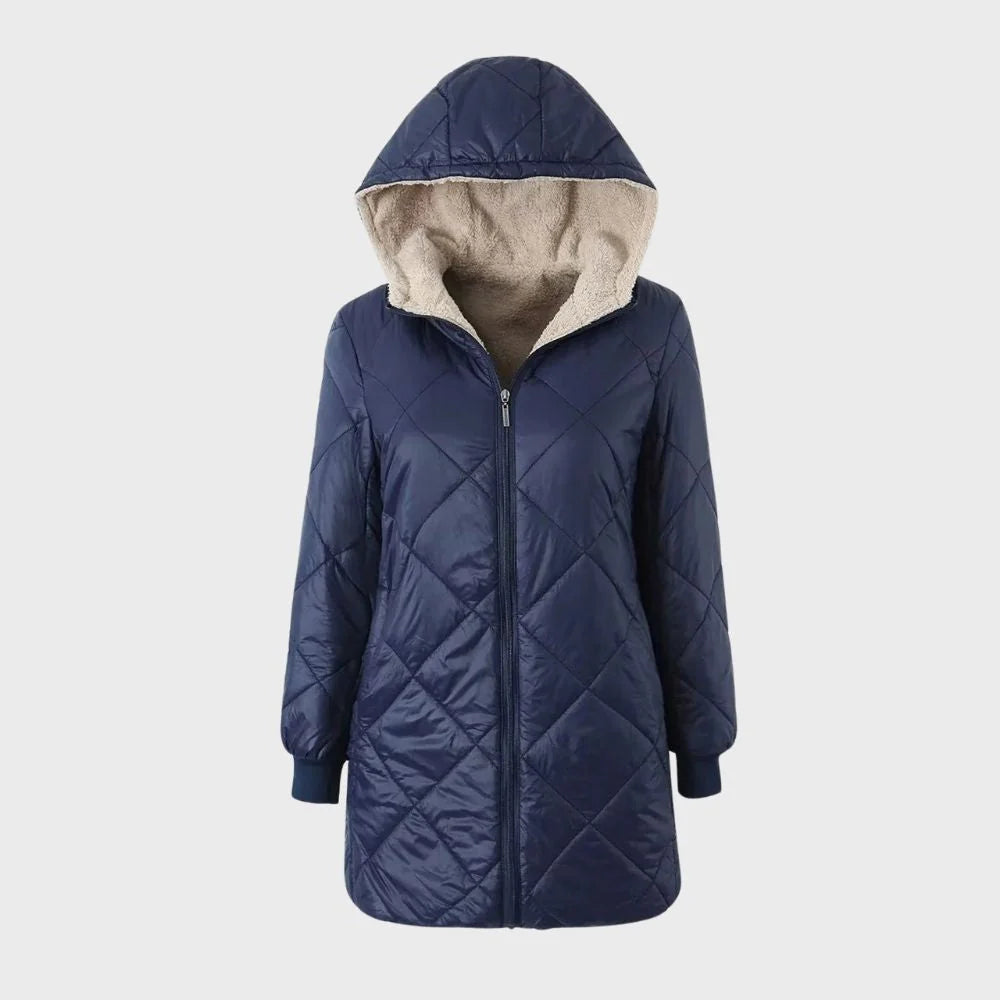 Noelle | Manteau long en duvet avec doublure pour femmes