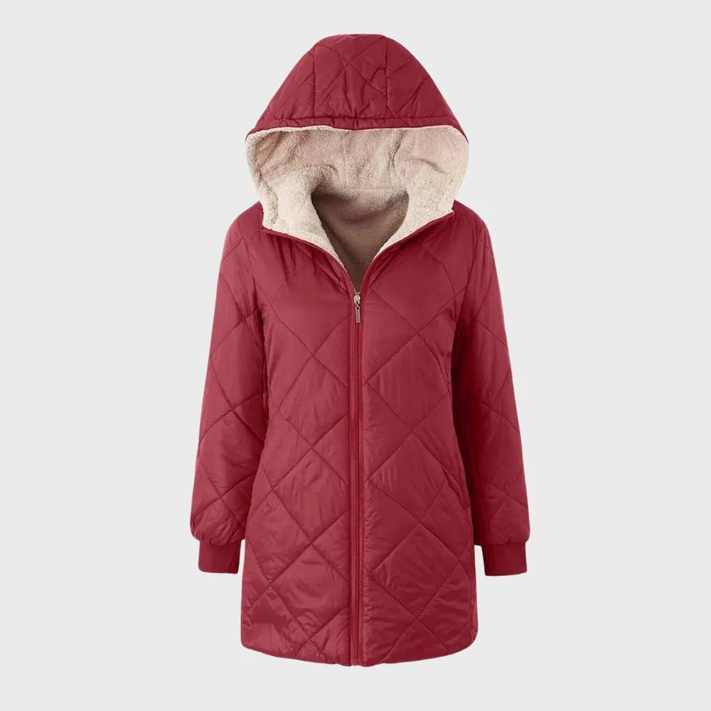 Noelle | Manteau long en duvet avec doublure pour femmes