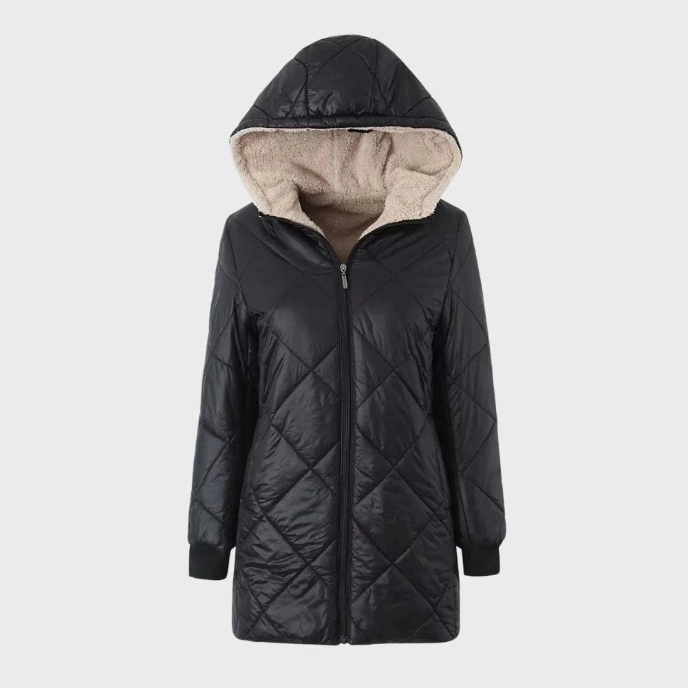 Noelle | Manteau long en duvet avec doublure pour femmes