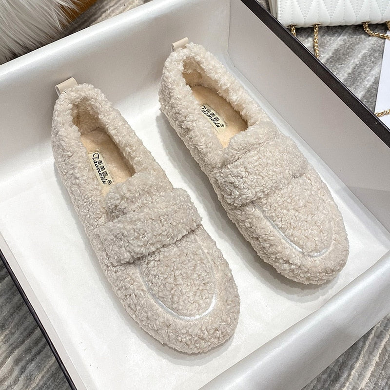 Elize | Mocassins en peluche pour femmes