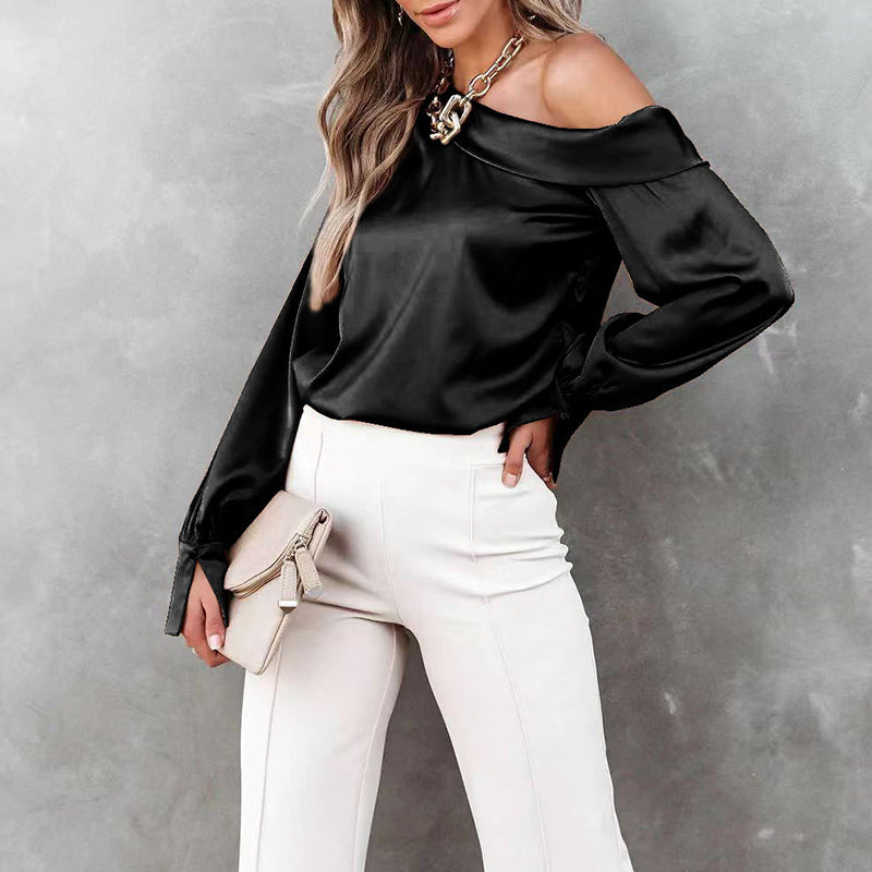 Lisette | Chemisier en satin pour femmes