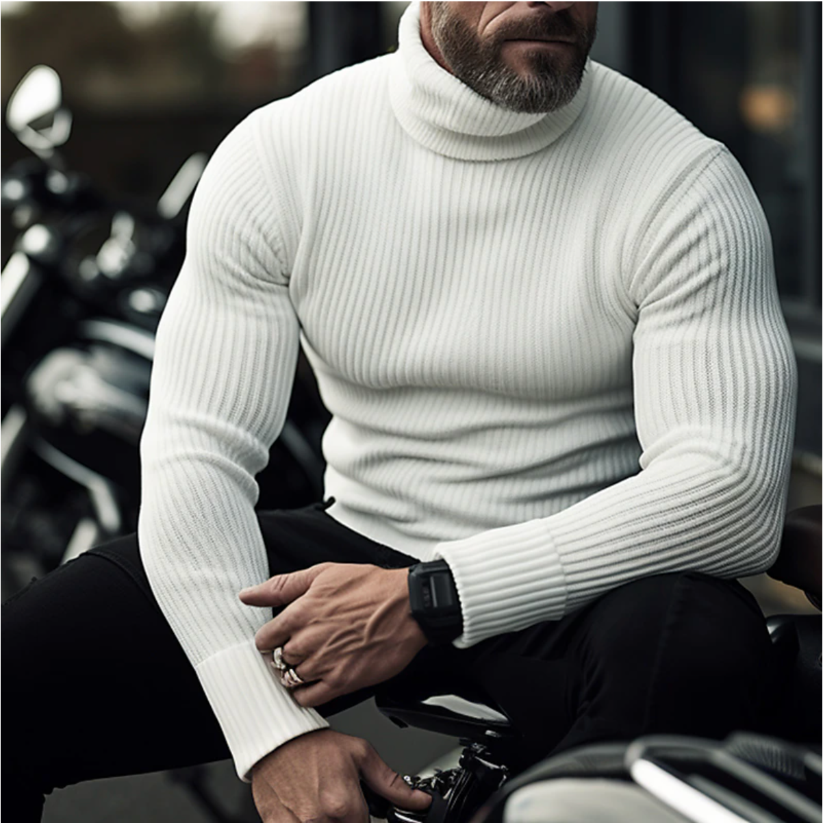 Lance | Pull à col montant pour hommes
