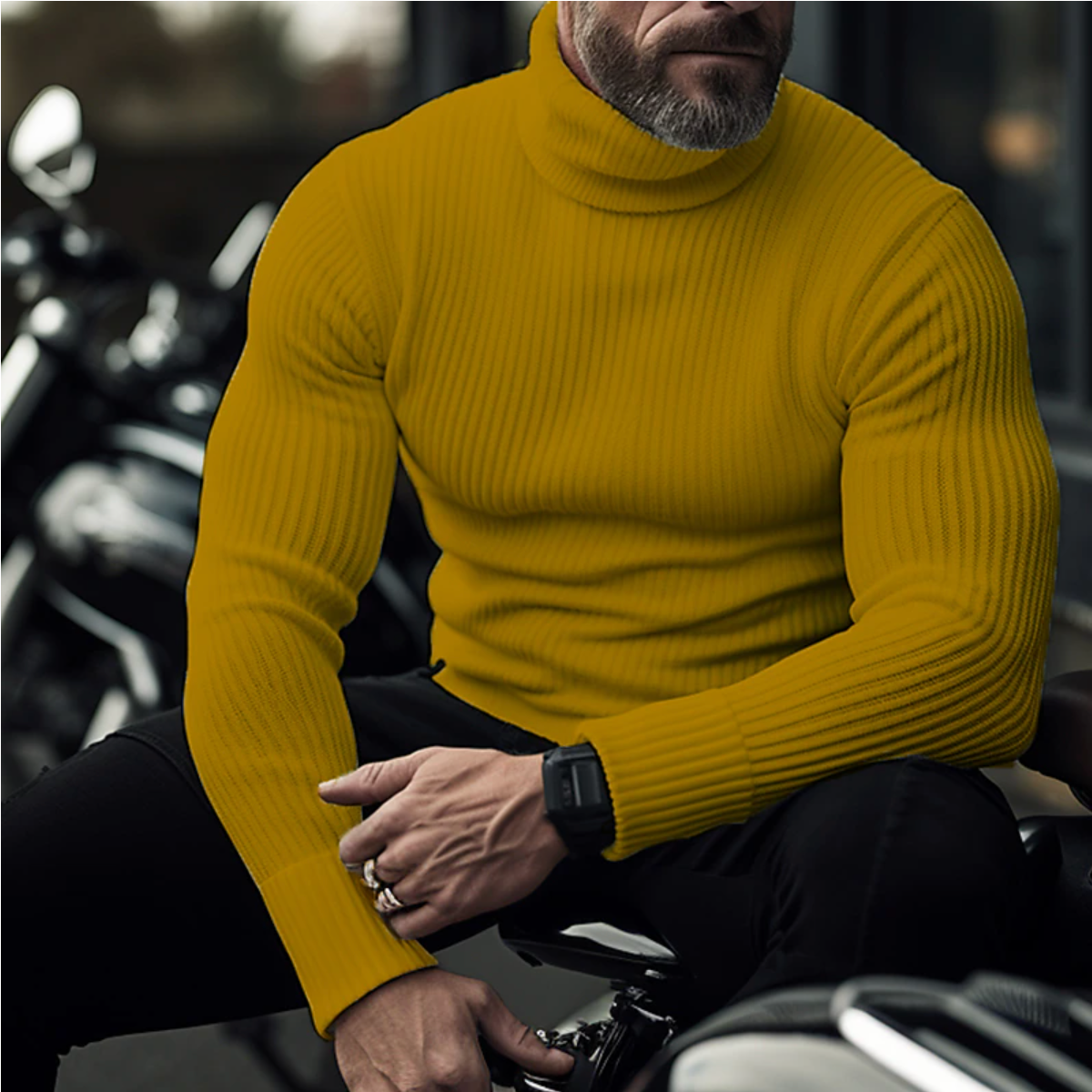 Lance | Pull à col montant pour hommes