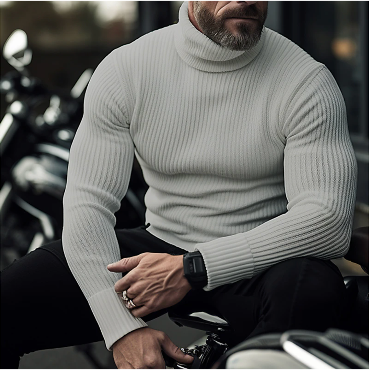 Lance | Pull à col montant pour hommes