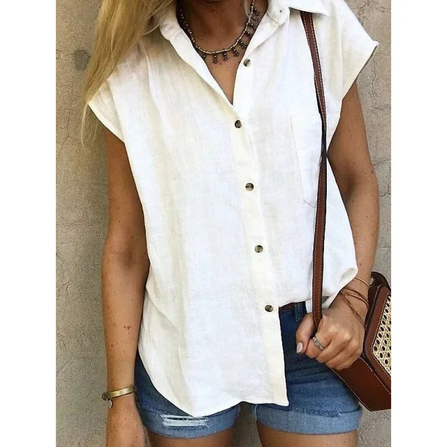Juliette | Chemise sans manches en lin