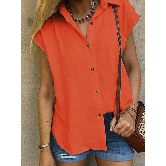 Juliette | Chemise sans manches en lin