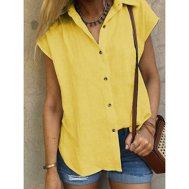 Juliette | Chemise sans manches en lin