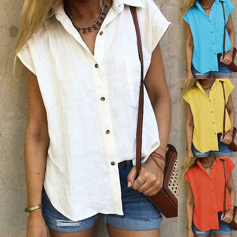 Juliette | Chemise sans manches en lin