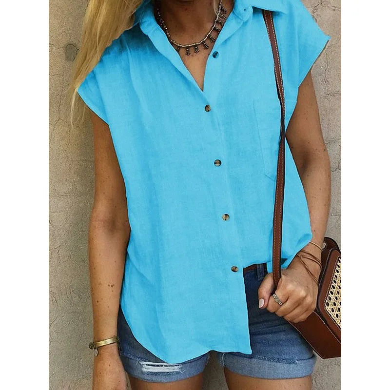 Juliette | Chemise sans manches en lin
