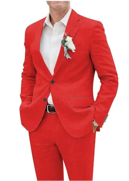 Lucas | Costume de loisir slim en lin hommes