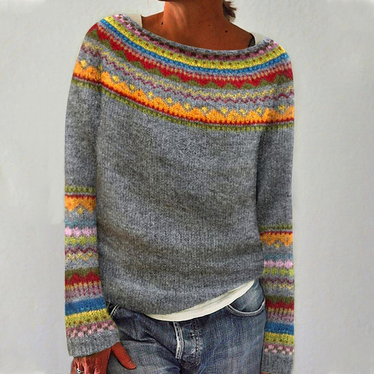 Claire | Pull à motifs