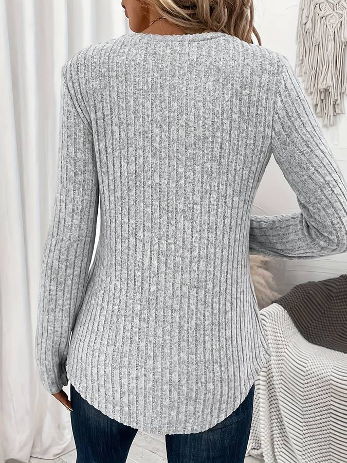 Brigitte | Top femme côtelé