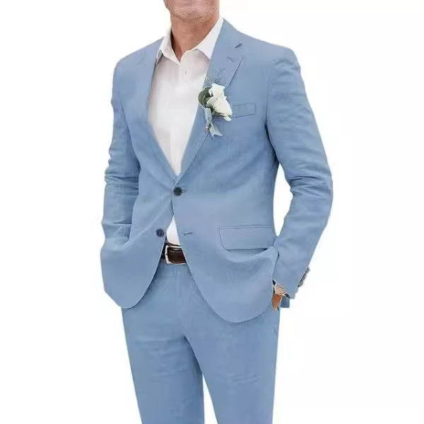 Lucas | Costume de loisir slim en lin hommes