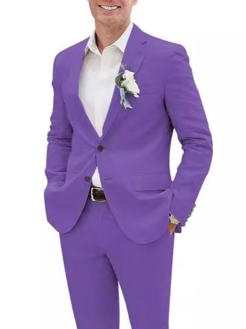 Lucas | Costume de loisir slim en lin hommes