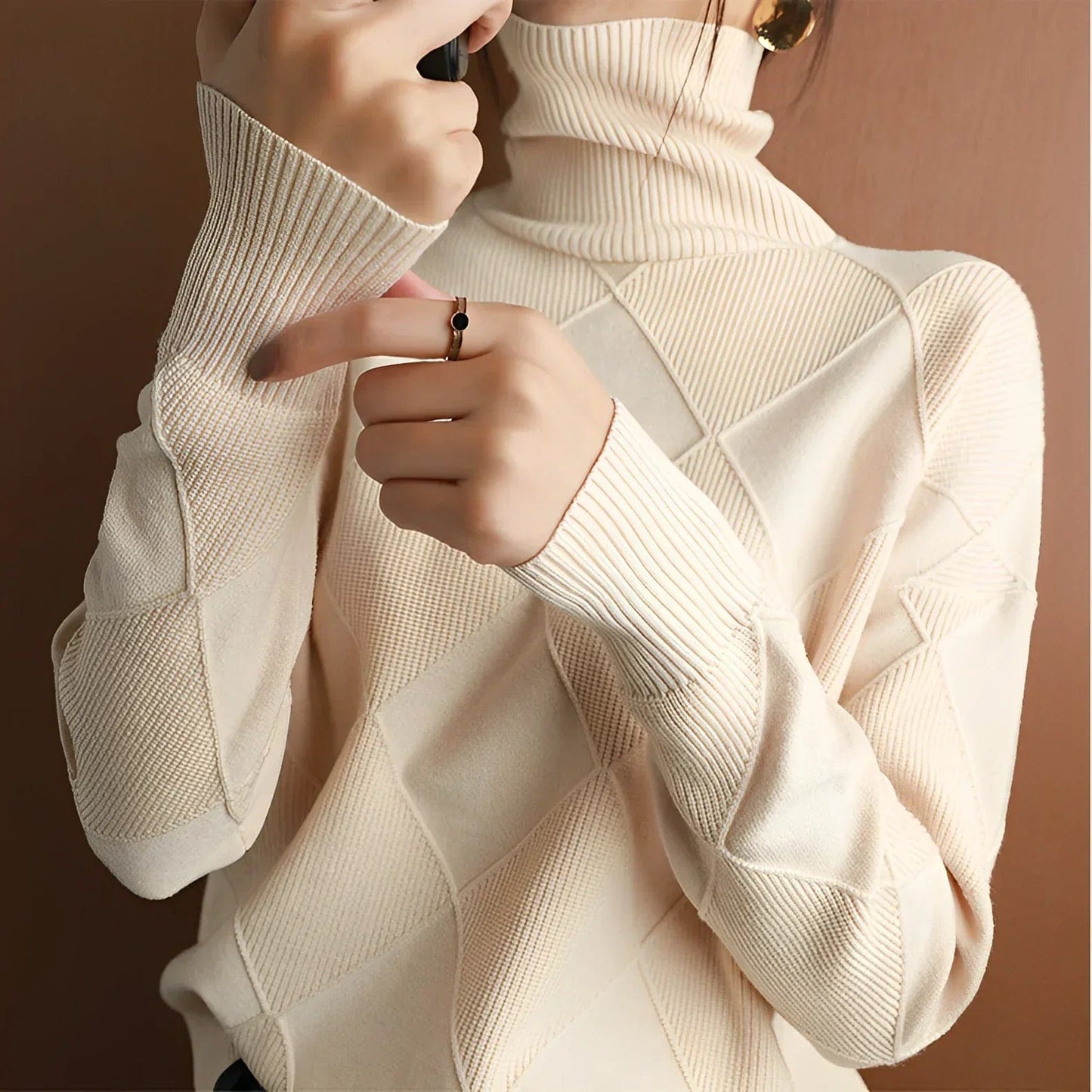 Manon | Pull Doux à Col Roulé pour Femmes