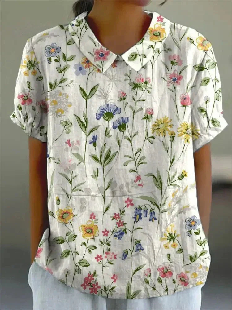 Diane | Blouse élégante à motif floral pour femmes