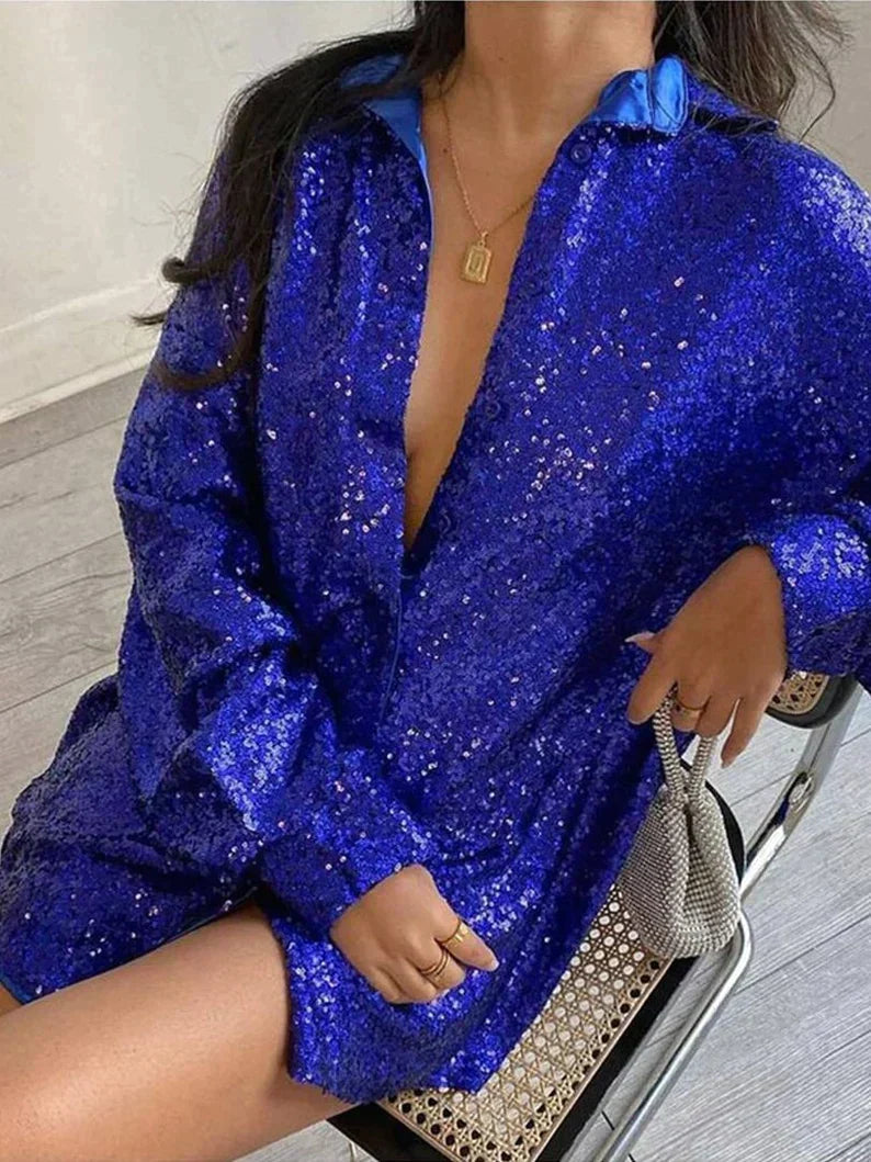 Béatrice | Blouse élégante à paillettes