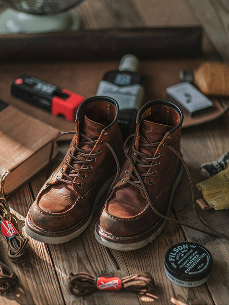 Mike | Bottes en cuir à bout mocassin pour hommes