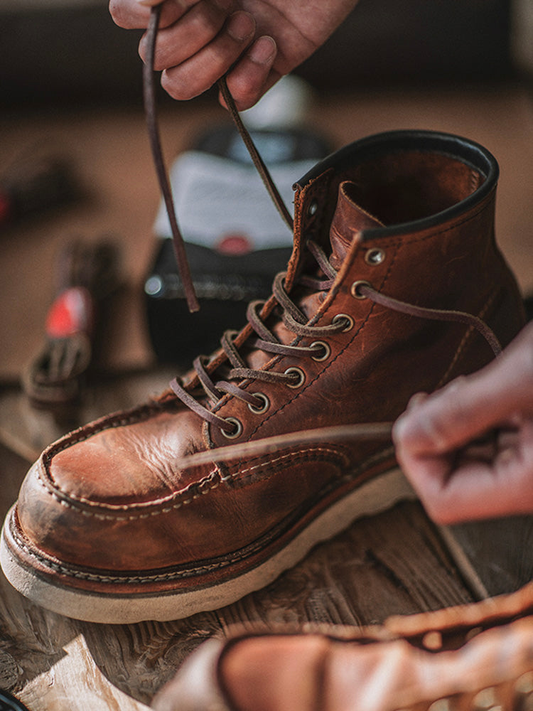 Mike | Bottes en cuir à bout mocassin pour hommes