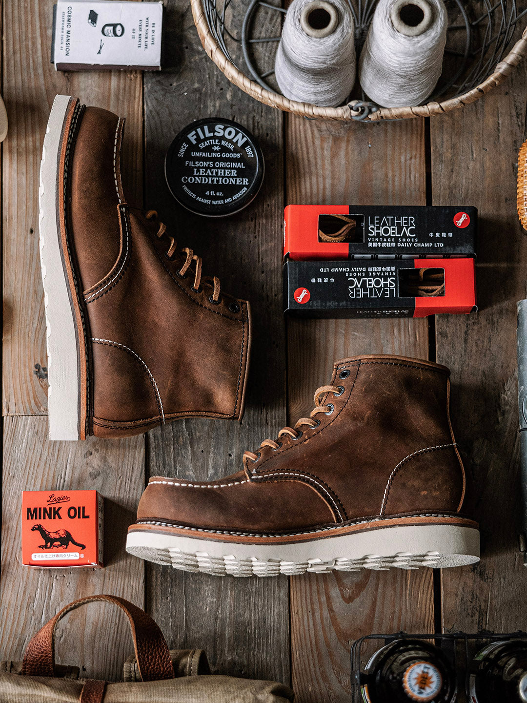 Mike | Bottes en cuir à bout mocassin pour hommes