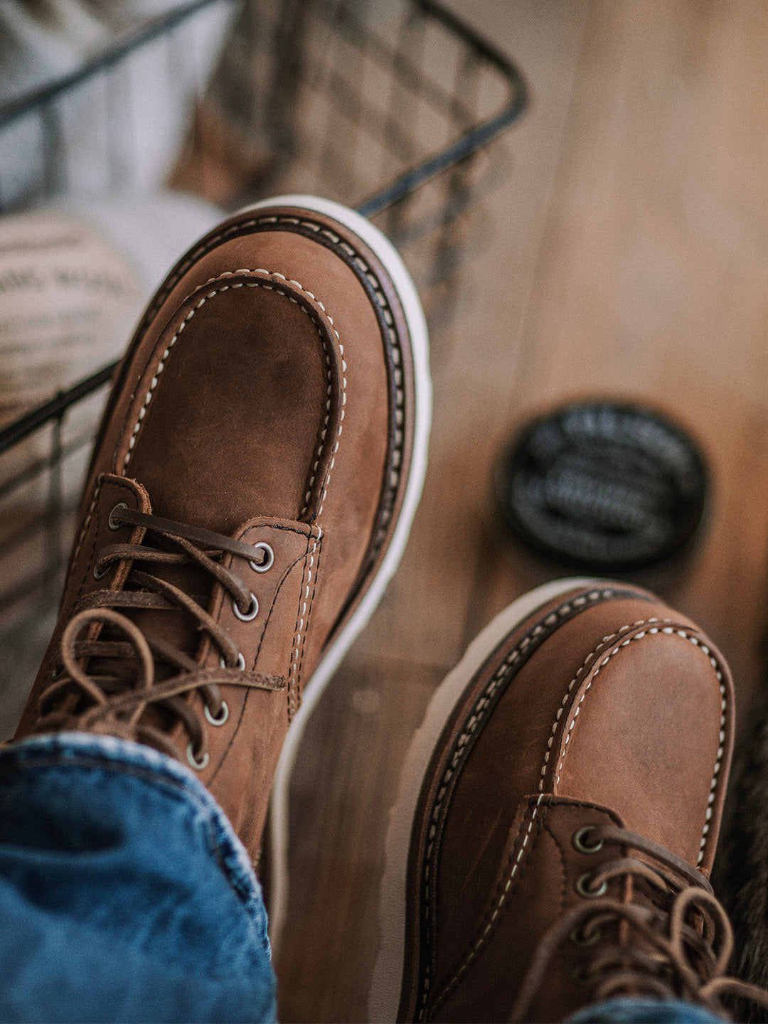 Mike | Bottes en cuir à bout mocassin pour hommes