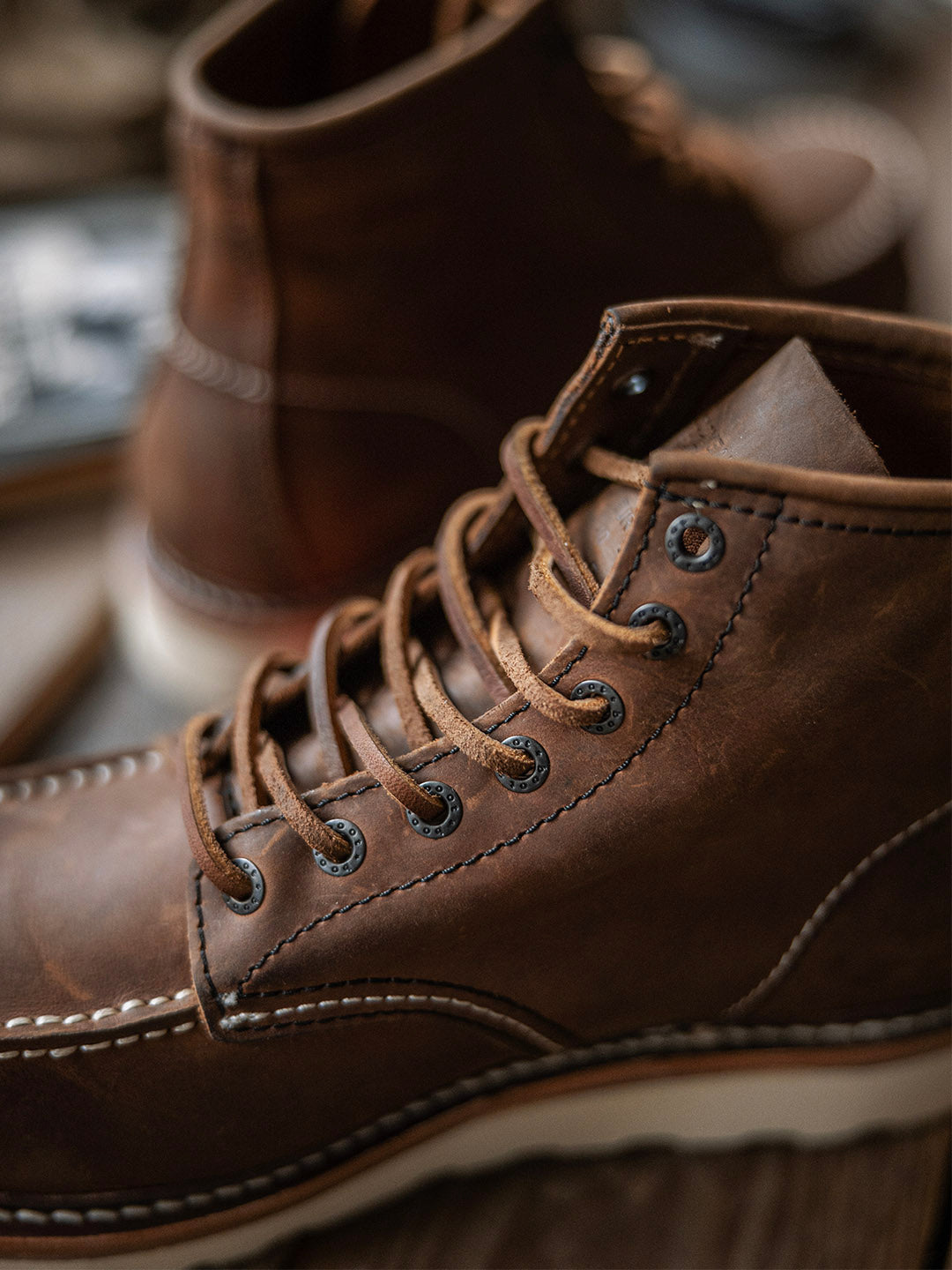 Mike | Bottes en cuir à bout mocassin pour hommes